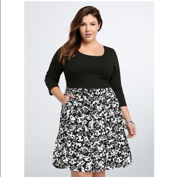 torrid Dresses & Skirts - Torrid Felix the Cat Black & White Skater Dress